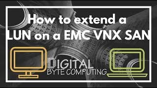 How to extend a LUN on a EMC VNX SAN  via Unisphere  VIDEO TUTORIAL [upl. by Elocon]