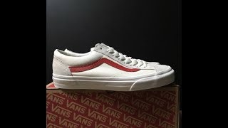 Vans Style 36 Marshmallow Racing Red  on feet [upl. by Nuahsak]