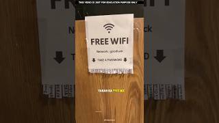 You can get free wifi from here  shorts [upl. by Assilev]