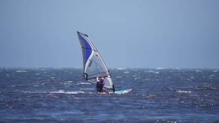 Windsurfing Stance Tip 3 Sailing upwind faster HD [upl. by Keverne290]