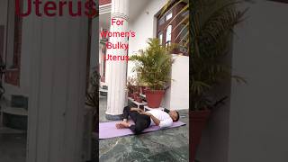 cure bulky uterus of womens health yoga exercise viralshorts [upl. by Elledoj938]