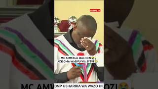 MC AMWAGA MACHOZI😭 AKISOMA WASIFU WA STEVE😭 majonzi maziko msiba kkt globaltv [upl. by Robbie457]