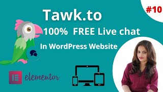 How to Setup FREE Live Chat with Tawkto  Hindi Tutorial for Live Chat [upl. by Marmaduke]