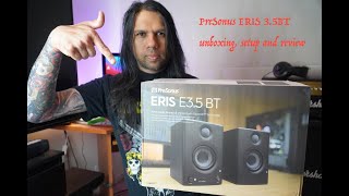 PreSonus  ERIS E35 BT sound monitors unboxing detailed setup and review [upl. by Stacia86]