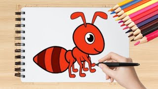 quotCreative Ant Drawing  Detailed StepbyStep Art TutorialquothowtodrawAnts [upl. by Aita]