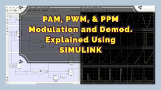 PAM PWM and PPM Modulation and Demodulation Explained Using Simulink  ADC 46 [upl. by Ramso]