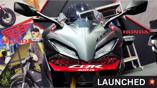 Finally Honda CBR 300r Launched confirmed💥 in India 2024Upcoming Honda Cbr 300r 2024Honda Cbr 300 [upl. by Harhay24]