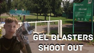 gel blaster war at local park [upl. by Eihpos]