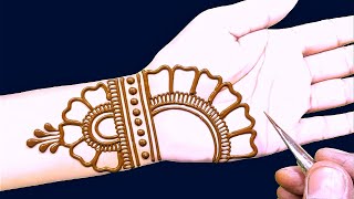 very easy and beautiful Mehndi design  mehendi design  mehandi ka design वटपौर्णिमा मेहंदी डिजाइन [upl. by Elbart313]