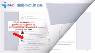 Kosgeb Girişimcilik Kursuna Nasıl Başvurulur [upl. by Meg]