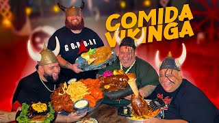 PROBANDO comida VIKINGA en VALHALLA BIGampFASHION [upl. by Aihsakal794]