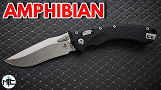 Absolutely WICKED Microtech Amphibian Folding Knife  Full Review [upl. by Nad]