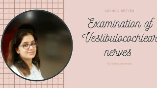 How do you test for vestibulocochlear nerve Hearing tests [upl. by Ttennaej]