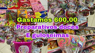 PREPARATIVOS PARA FESTA  ENCHENDO AS SACOLINHAS SURPRESA DOCES E GULOSEIMAS 🍭 [upl. by Gunner]