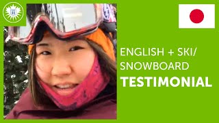 Tamwood Language Centres  English  SkiSnowboard Testimonial Ayri from Japan [upl. by Lukey]