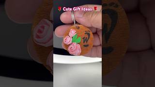 Cute Gift Ideas  Letter Keychain 🌹🥰❤️ shorts diy clay [upl. by Nema321]