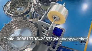 How to packing the screws into sachet bag by machine Screws counting packing machine [upl. by Oiretule310]