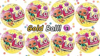 LOL Surprise Doll Confetti Pop Series 3 Surprises [upl. by Akirdnwahs345]