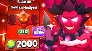 210 TANE ŞEYTAN HEDİYESİ AÇTIM💀 4000 TL HARCADIM😭 Brawl Stars [upl. by Asereht]