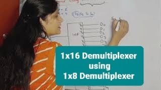 1X16 Demultiplexer using 1X 8 demultiplexer  1 16 Demux using 18 Demux  Digital Electronics [upl. by Narf172]