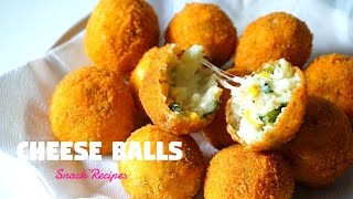 Cheese Balls  Cheesy Snacks  Ramadan Recipes [upl. by Klos]