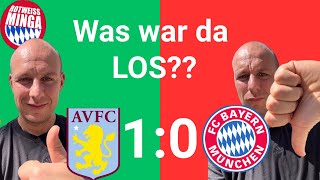 SchockNiederlage Bayern verliert knapp gegen Aston Villa – Reaction [upl. by Faber]