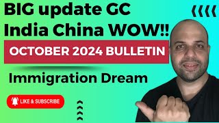 BIG GREEN CARD UPDATE for INDIA AND CHINA OCTOBER BULLETIN is OUT [upl. by Ardnasal]