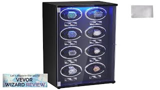 VEVOR Watch Winder Watch Winder for 8 Mens and Womens Automatic Watches Review [upl. by Nonnerb]