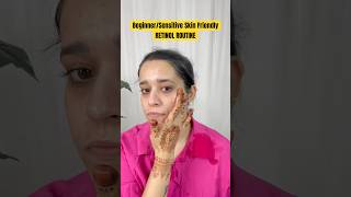 BeginnerSensitive Skin Friendly Retinol Routine shorts skincare retinol skincareroutine [upl. by Lael]