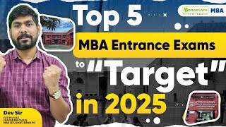 MBA Entrance 2025  TOP MBA Entrance Exam To Target In 2025 [upl. by Dimond]