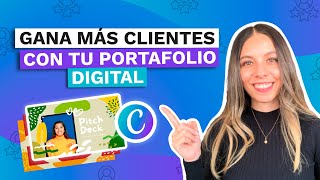 Como crear un PORTAFOLIO DIGITAL en Canva [upl. by Noelle837]