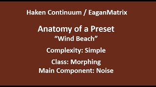 Haken ContinuumEaganMatrix  Anatomy of a Preset WindBeach [upl. by Armilda]