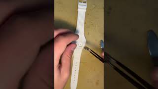 Swatch watch battery replacement watches watchbattery timepieces [upl. by Anaira805]