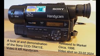 Sony CCDTR411E Video8 XR Handycam [upl. by Simeon]