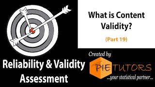 What is Content Validity Part 19 of the Course  wwwpietutorscom [upl. by Bollinger]