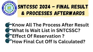 SNTCSSC Admission Test 2024 Final Result amp Process Afterwards sntcssc upscinbengali upscinbengali [upl. by Ydner]