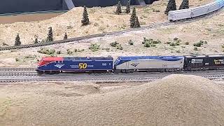 The California Zephyrs March 29th trip recreated in N scale [upl. by Harle]