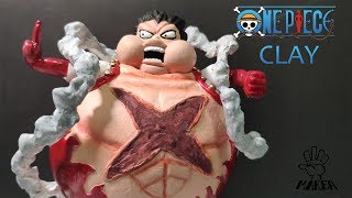 How to make Luffy Gear Fourth  Tankman y Cannon ball part 2  路飛四檔坦克人形態  黏土製作 [upl. by Meaghan648]