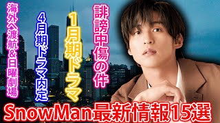 目黒蓮が世界へ！日曜劇場出演決定の秘話💚阿部亮平、4月期ドラマでの活躍に期待💙1月期ドラマ出演は？渡辺翔太・岩本照・向井康二の動向❤️宮舘涼太、誹謗中傷問題に立ち向かう姿勢⛄  メメの瞬間 [upl. by Papert]