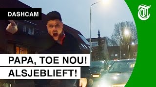 Kind smeekt om einde verkeersruzie  DASHCAM 123 [upl. by Peale770]