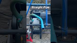 Straight Pipe Vs Stock Exhaust Go Kart [upl. by Niltyak]