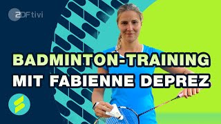 Badminton HomeTraining mit Fabienne Deprez  Die Sportmacher  ZDFtivi [upl. by Garlaand725]