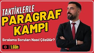 Paragrafta Sıralama Soruları  Paragraf Taktikleri Kampı 2025 📌 1Gün YKS KPSS ALES DGS [upl. by Leslie903]