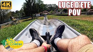 Luge DEte POV 4K 60FPS Parc des Combes Wiegand Bobsled  NonCopyright [upl. by Agnese]