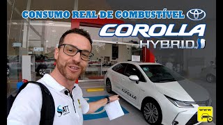 Prova de Fogo  Consumo Real de Combustível do Toyota Corolla Hybrid 2020 [upl. by Lew389]