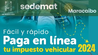 ¿COMO PAGAR LOS TRIMESTRES DE VEHICULO ONLINE 2024 Sedemat [upl. by Bamberger]