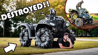 Braydon Price RAN OVER POLARIS HIGHLIFTER [upl. by Georglana]