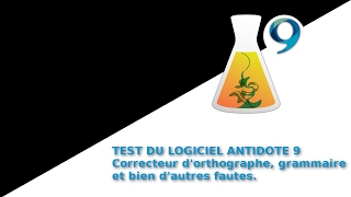 Présentation du logiciel Antidote 9 correcteur dorthographe et grammaire [upl. by Orsini]