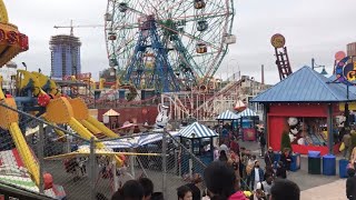 Coney island cyclone roller coasters [upl. by Atteval]