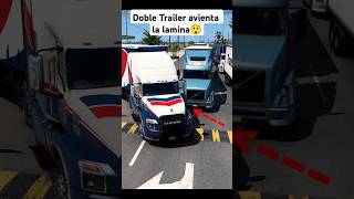 Camión avienta la lámina 😲😯 truck simulator trailer american camion [upl. by Isaac958]